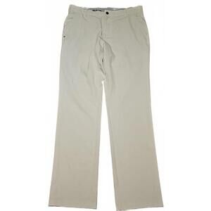 ADIDAS  Golf Beige Athletic Pants Stretch Waist-Polyester-4 Pockets-SZ 34x34